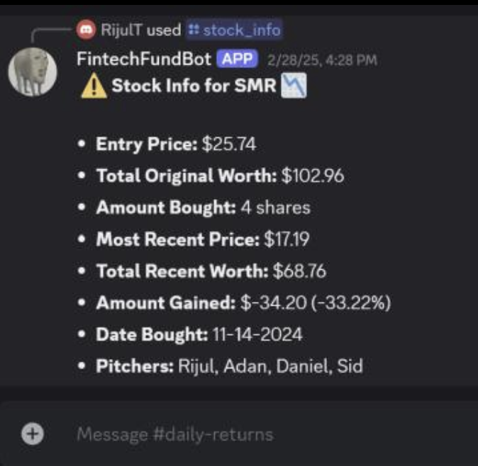 Fintech Discord Bot